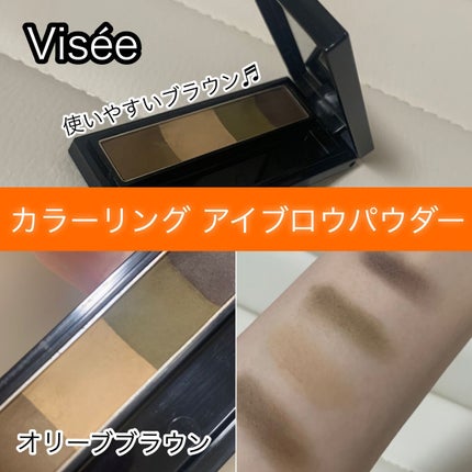 リシェ カラーリング アイブロウパウダー/Visée/パウダーアイブロウを使ったクチコミ(1枚目)