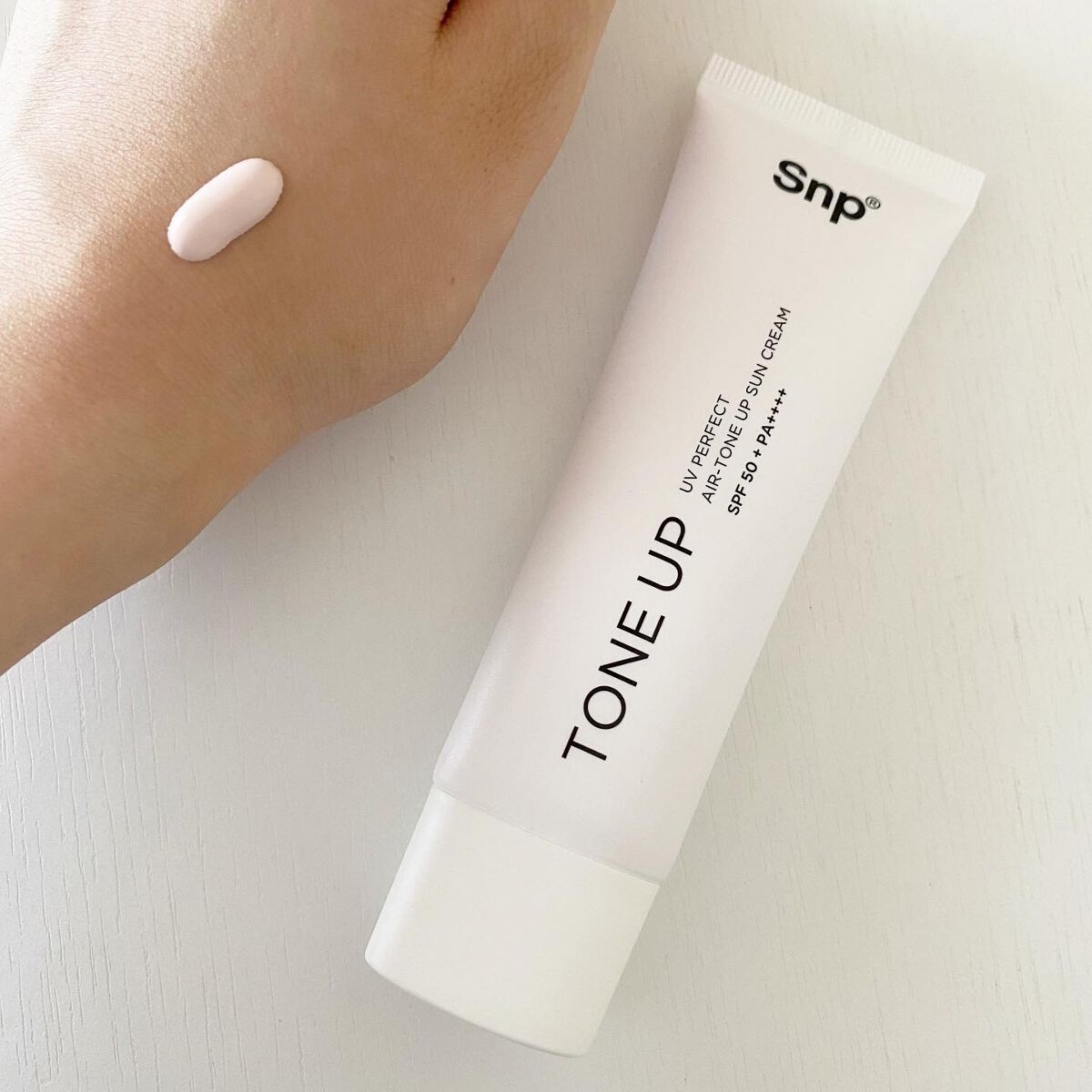 UVパーフェクトエアトーンアップサンクリーム/SNP/日焼け止めクリームを使ったクチコミ（3枚目）