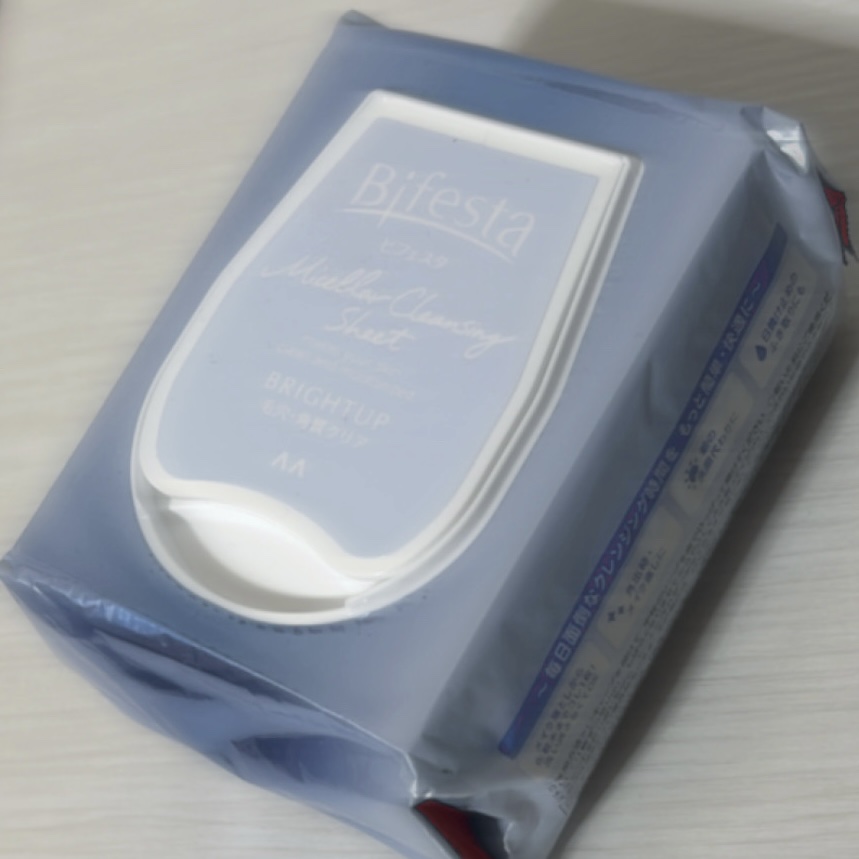 ミセラークレンジングシート ブライトアップ/ビフェスタ/クレンジングシートを使ったクチコミ（1枚目）