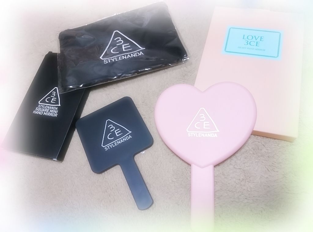 3CE スクエア ミニ ハンドミラー/3CE/その他化粧小物を使ったクチコミ(3枚目)