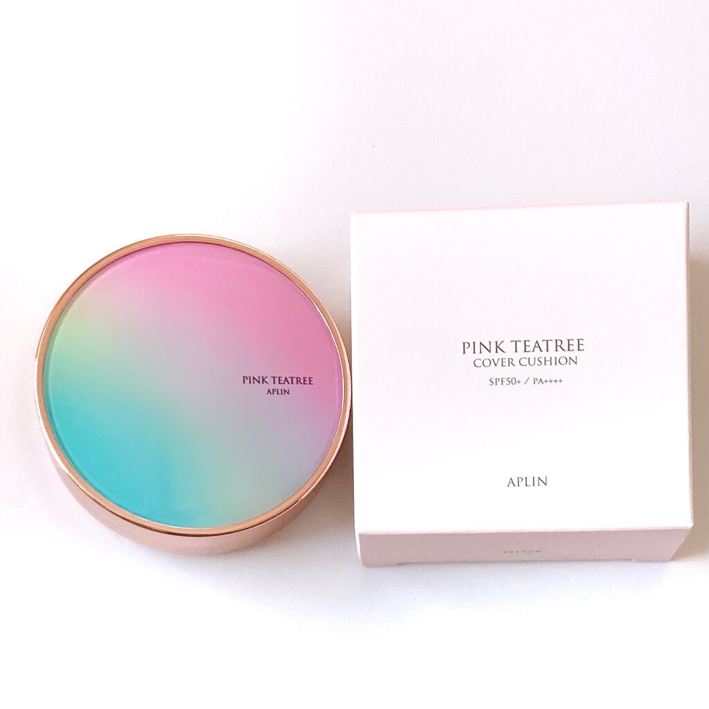 ピンクティーツリーカバークッション/APLIN/クッションファンデーションを使ったクチコミ（2枚目）