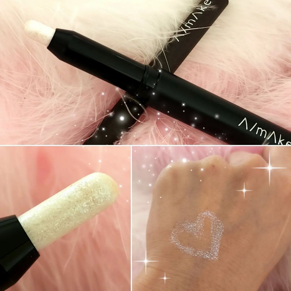エーメイク グリッタースティック/A/mAke/グリッターを使ったクチコミ（2枚目）