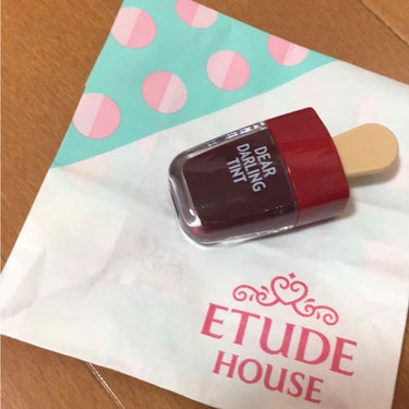 ディアダーリン ウォータージェルティント （アイスティント）/ETUDE/口紅を使ったクチコミ（2枚目）