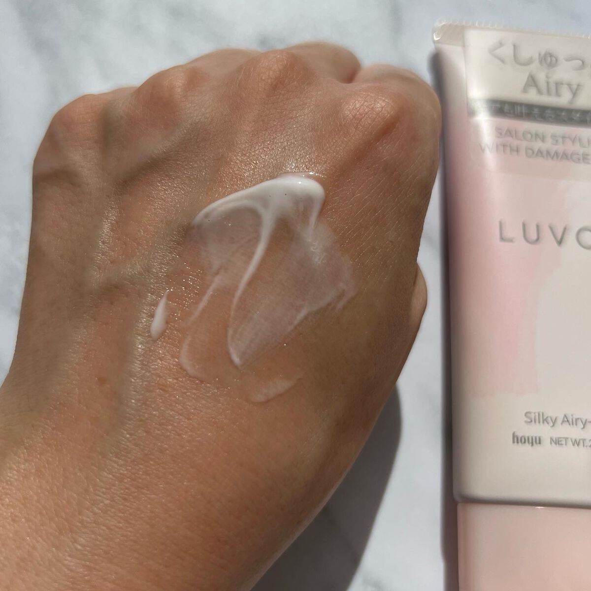 シルキーエアリーバーム/LUVCA/ヘアバームを使ったクチコミ(4枚目)