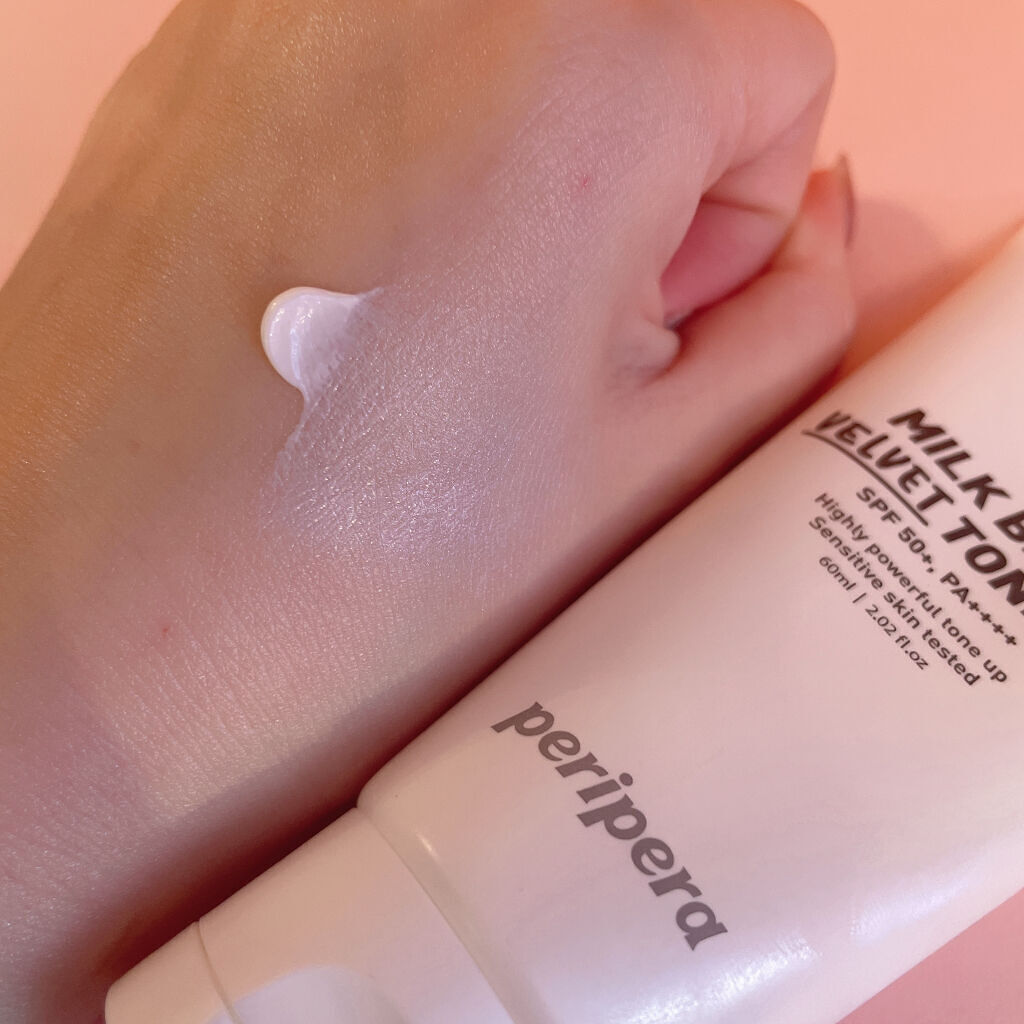 ミルク ブラー トーン アップ クリーム 02 VELVET/PERIPERA/化粧下地を使ったクチコミ（3枚目）