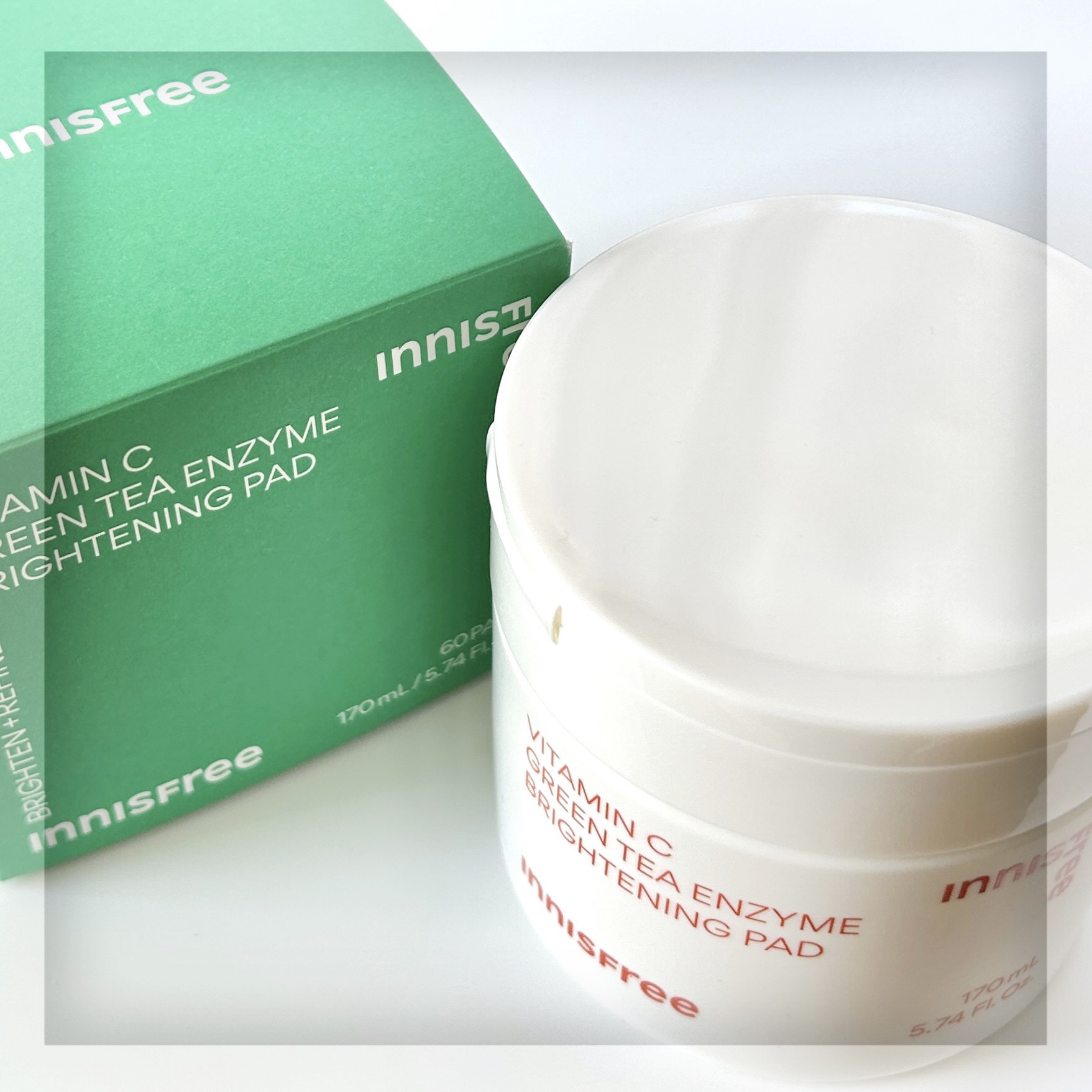 ビタC グリーンティーエンザイム ブライト パッド/innisfree/トナーパッドを使ったクチコミ（1枚目）