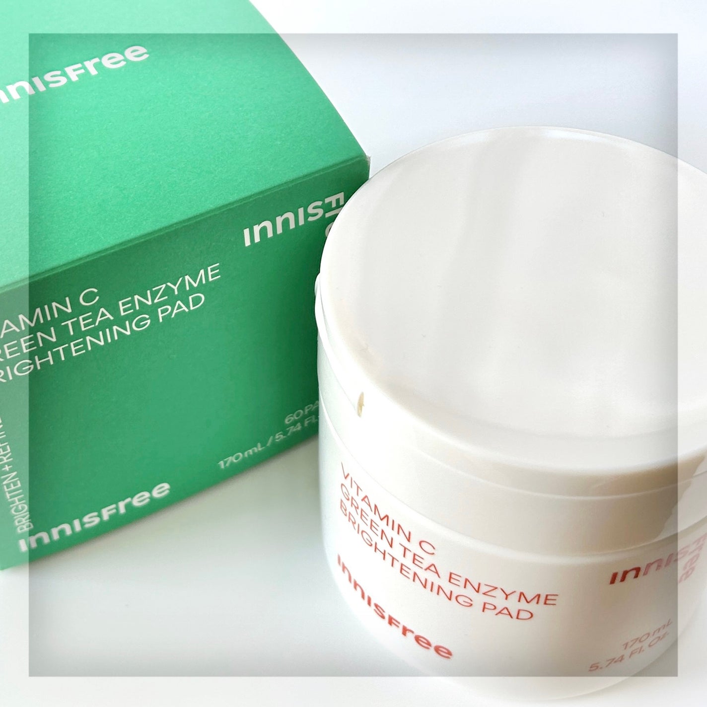 ビタC グリーンティーエンザイム ブライト パッド/innisfree/トナーパッドを使ったクチコミ(1枚目)