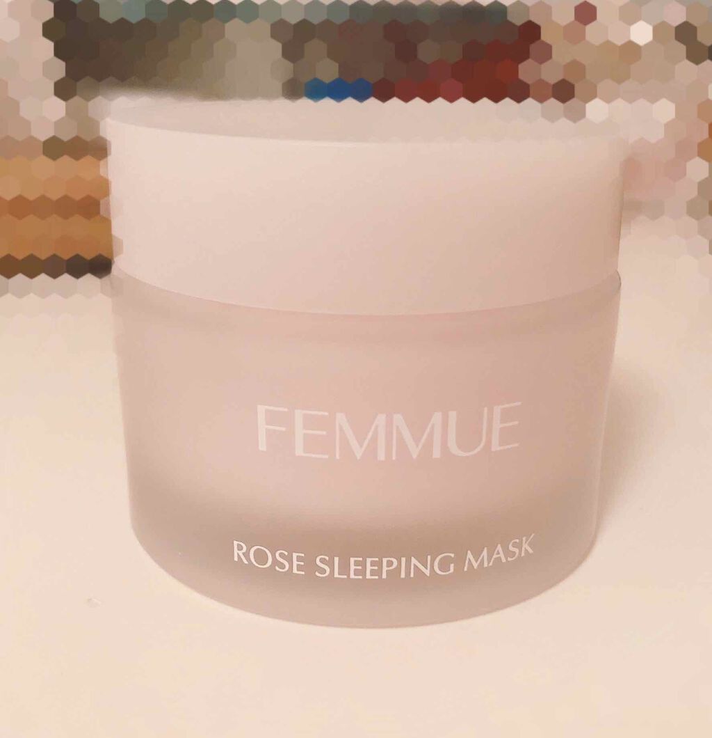 ローズウォーター スリーピングマスク/FEMMUE/フェイスクリームを使ったクチコミ(1枚目)