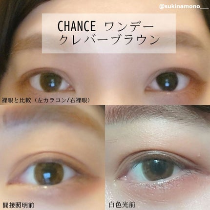 チャンス ワンデー ステイブルグラス/CHANCE/ワンデー(1DAY)カラコンを使ったクチコミ(1枚目)