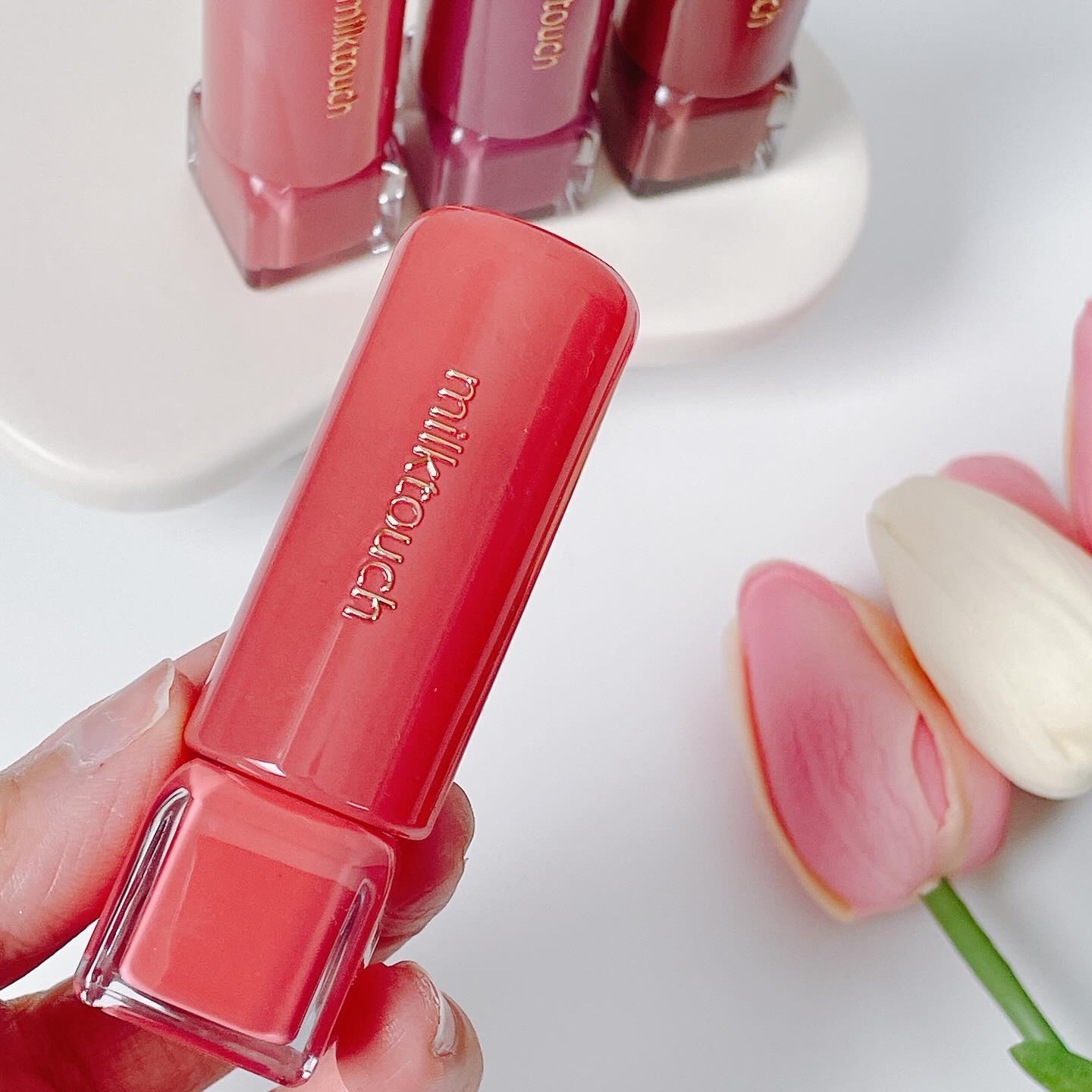 ジェリーフィットティンティッドグロウティント 07 オータムピーチ(Autumn Peach)/Milk Touch/リップティントを使ったクチコミ（3枚目）