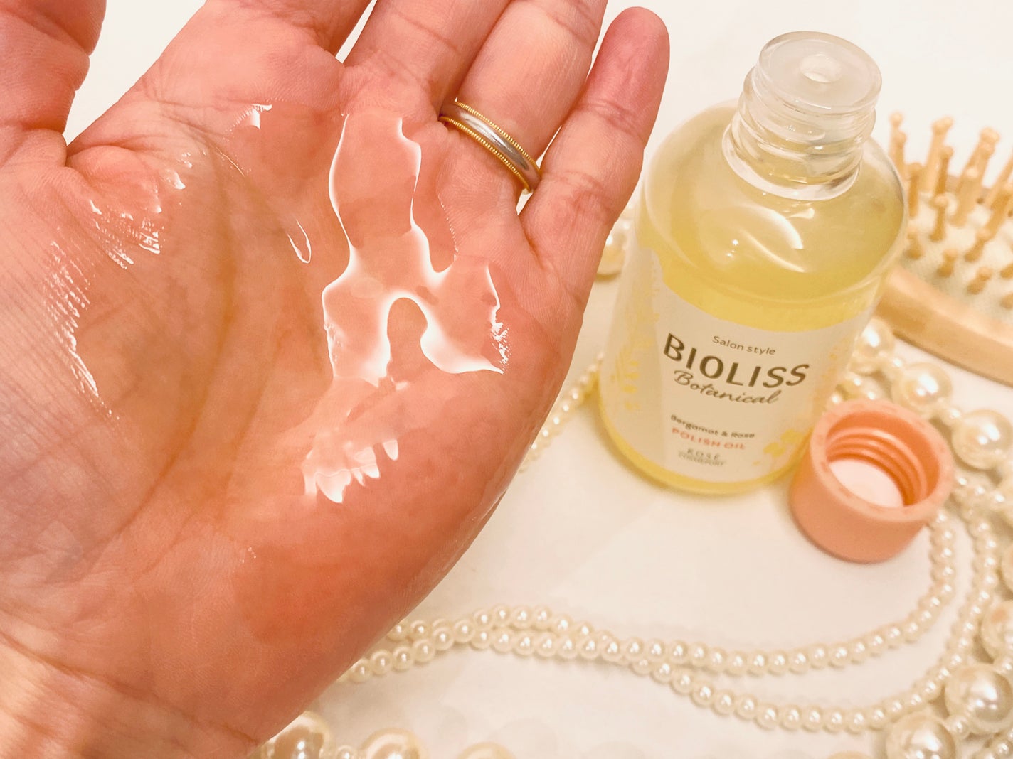 ボタニカル ポリッシュオイル/SSビオリス/ヘアオイルを使ったクチコミ(4枚目)