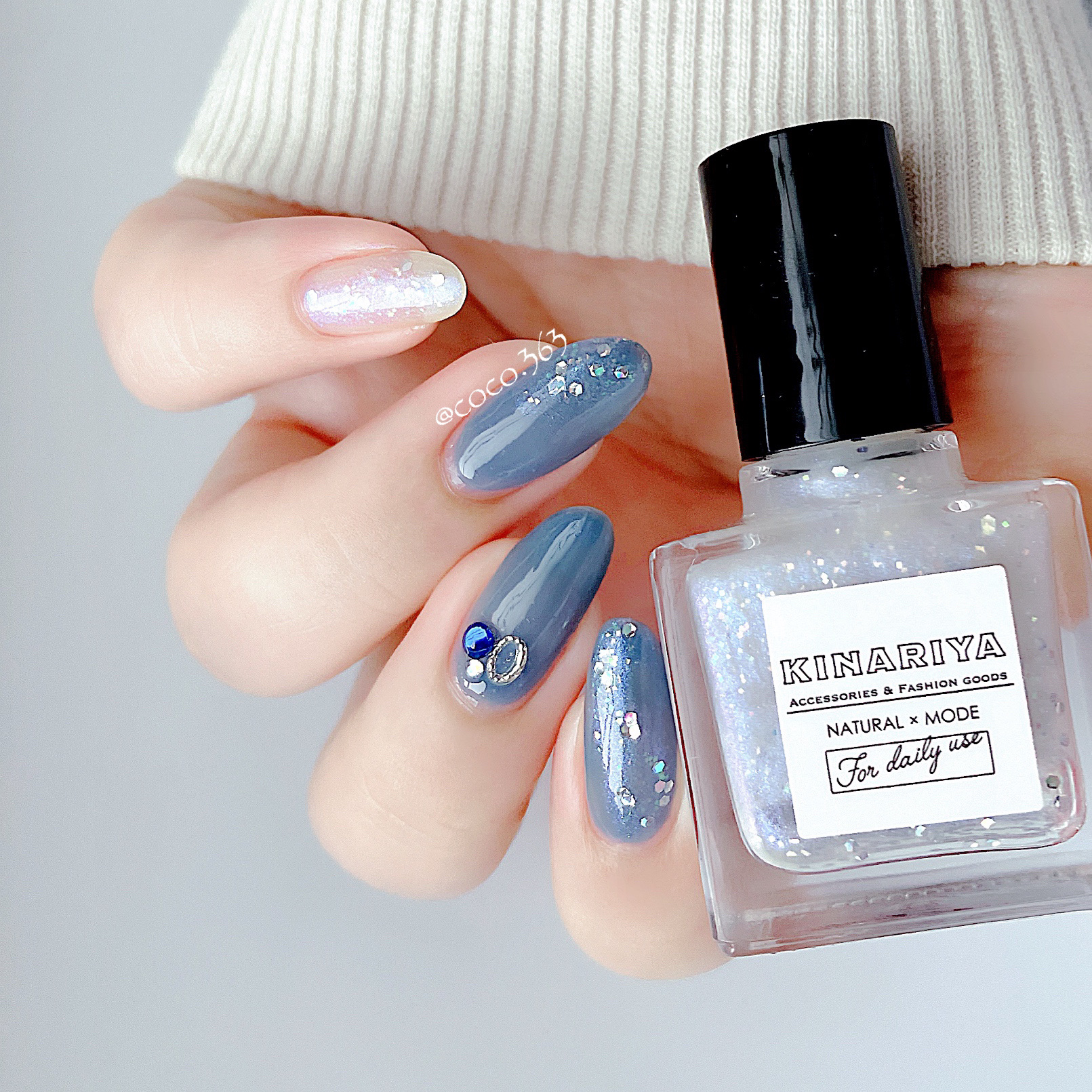 gem stone nail polish/KINARIYA/マニキュアを使ったクチコミ（3枚目）