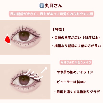 ぽん on LIPS 「 \目のかたち診断/ 目の形のセルフチェック方法をまとめました..」(6枚目)