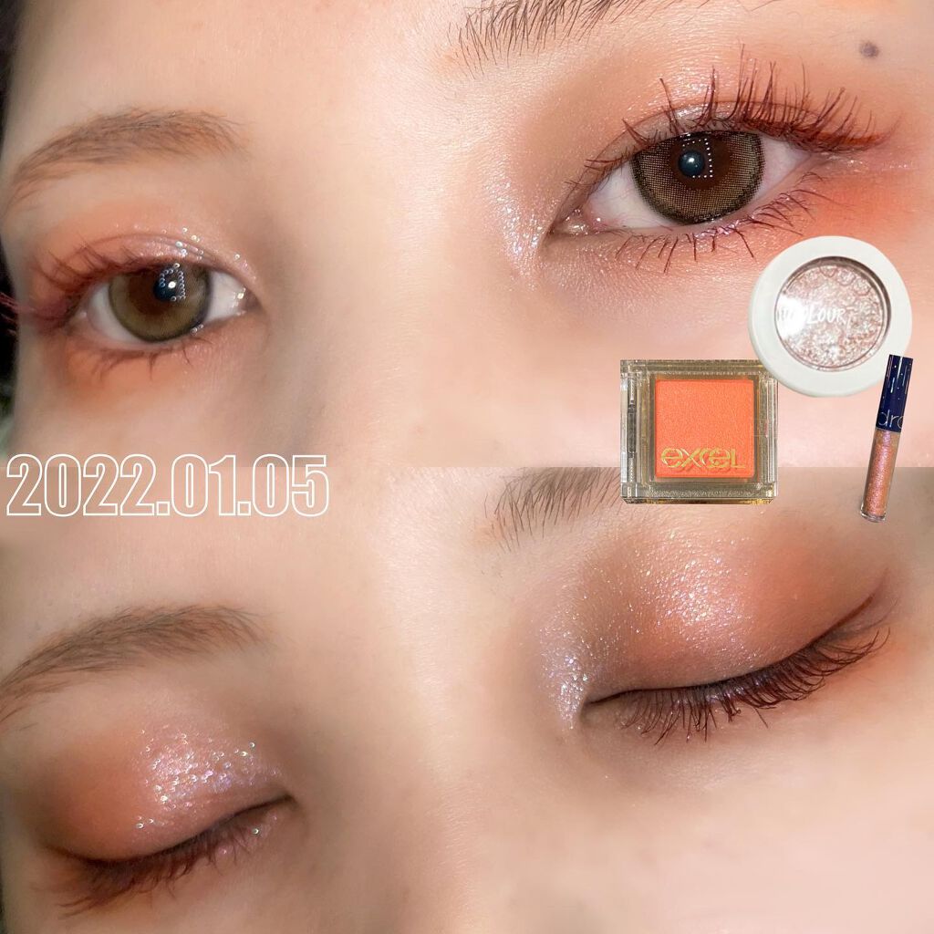 リキッド グリッター シャドウ/rom&nd/グリッターを使ったクチコミ(1枚目)