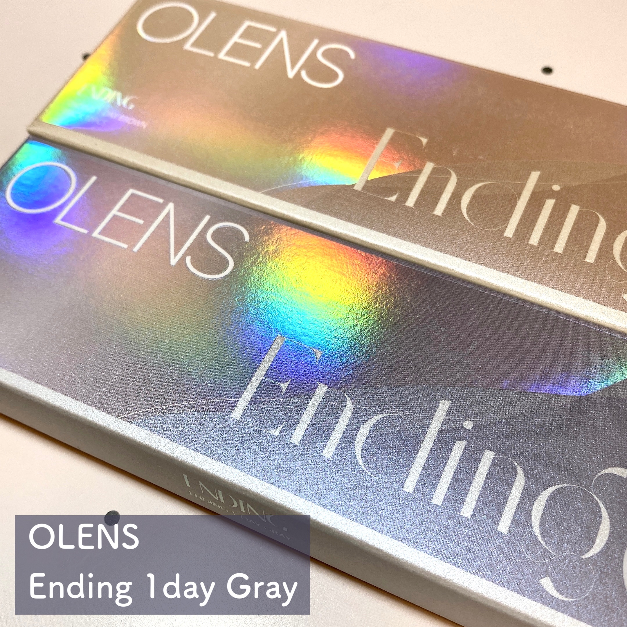 Ending 1day グレー/OLENS/ワンデー（１DAY）カラコンを使ったクチコミ（2枚目）