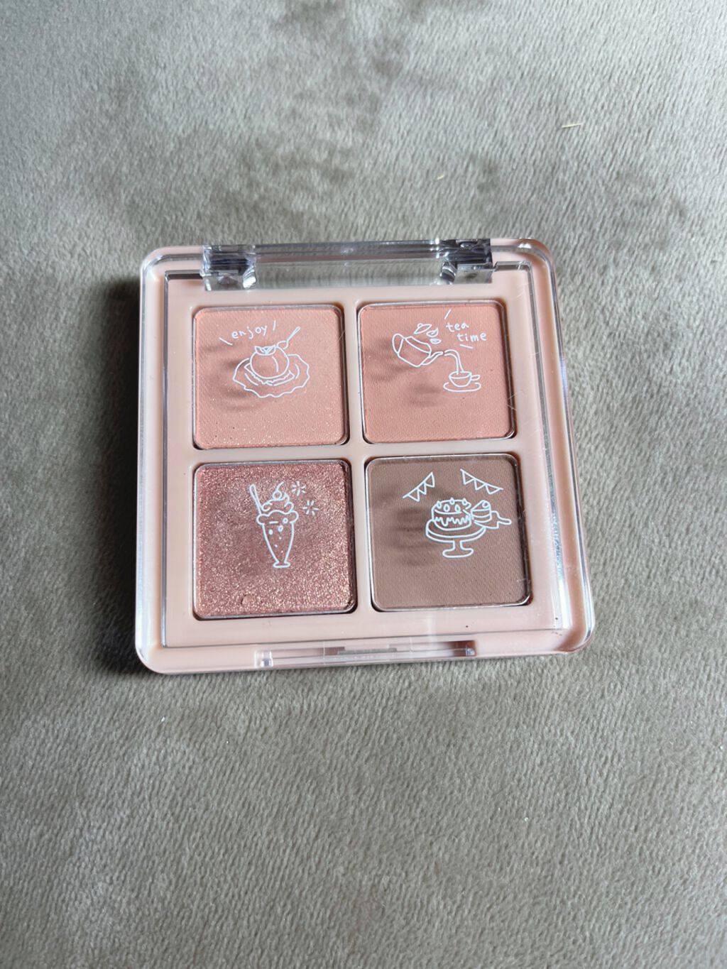 Peach Blush Toast cafe eye palette/NOTONE/アイシャドウパレットを使ったクチコミ（1枚目）