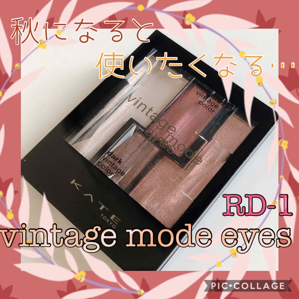 ヴィンテージモードアイズ/KATE/アイシャドウパレットを使ったクチコミ(1枚目)