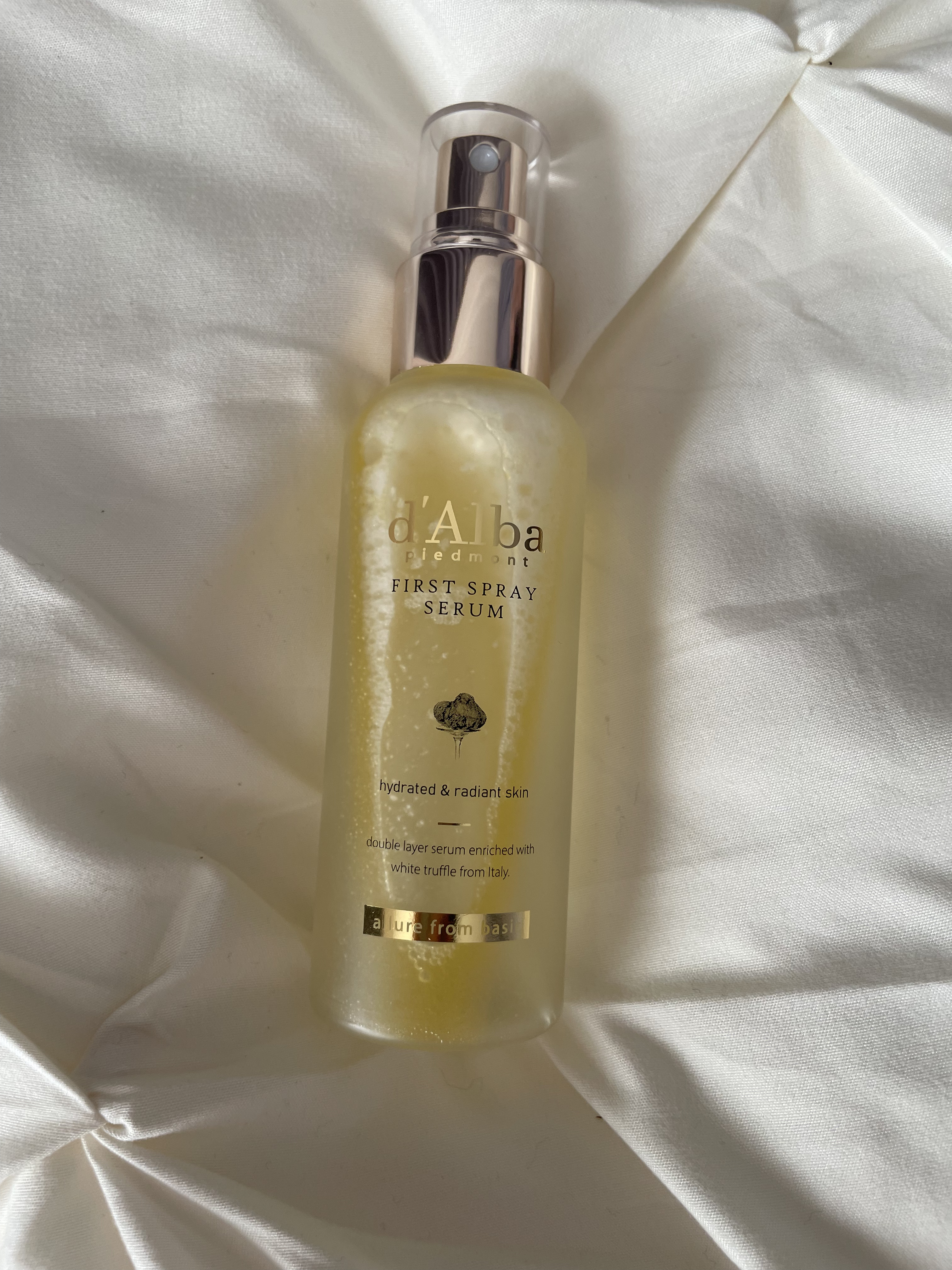 ダルバ ホワイトトリュフファーストスプレーセラム/ダルバ/ミスト状化粧水を使ったクチコミ（1枚目）