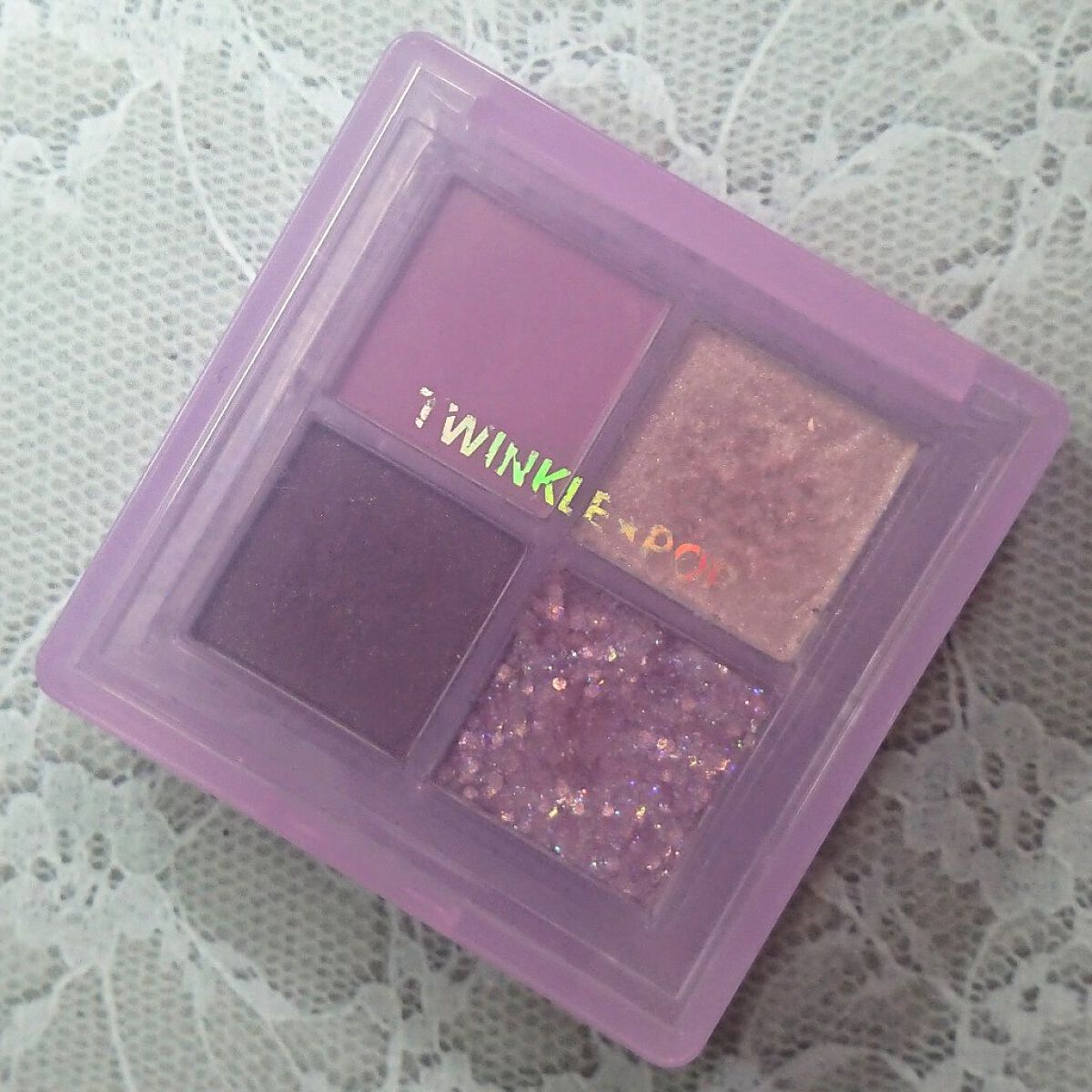 TWINKLE POP Pearl Flex Glitter Eye Palette/CLIO/アイシャドウパレットを使ったクチコミ(3枚目)