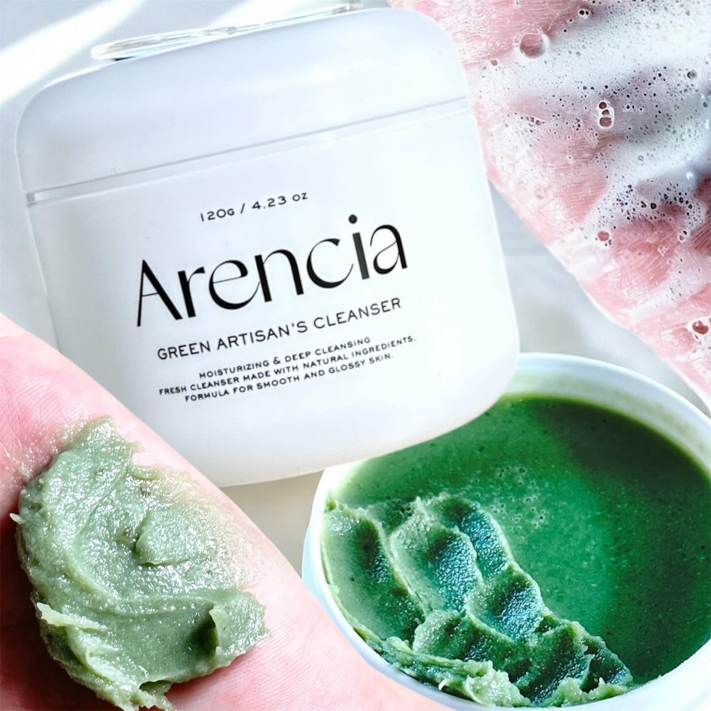 プレミアムもちソープ「グリーンアルティザン」/アレンシア/その他洗顔料を使ったクチコミ(1枚目)