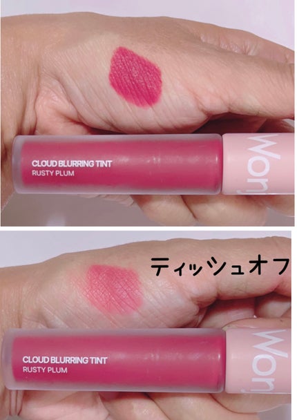 クラウドブラーリングティント/Wonjungyo/リップティントを使ったクチコミ(3枚目)