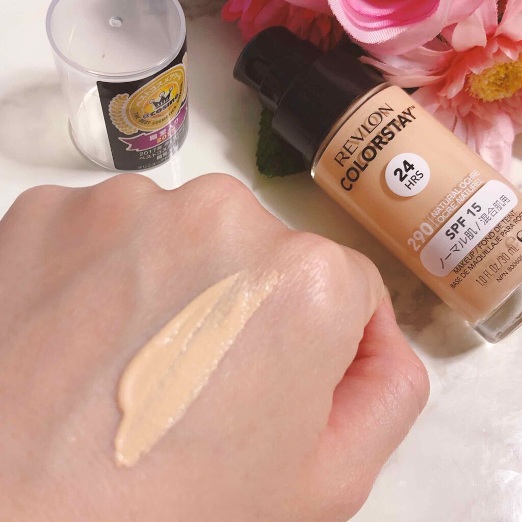 カラーステイ メイクアップ N/REVLON/リキッドファンデーションを使ったクチコミ(2枚目)