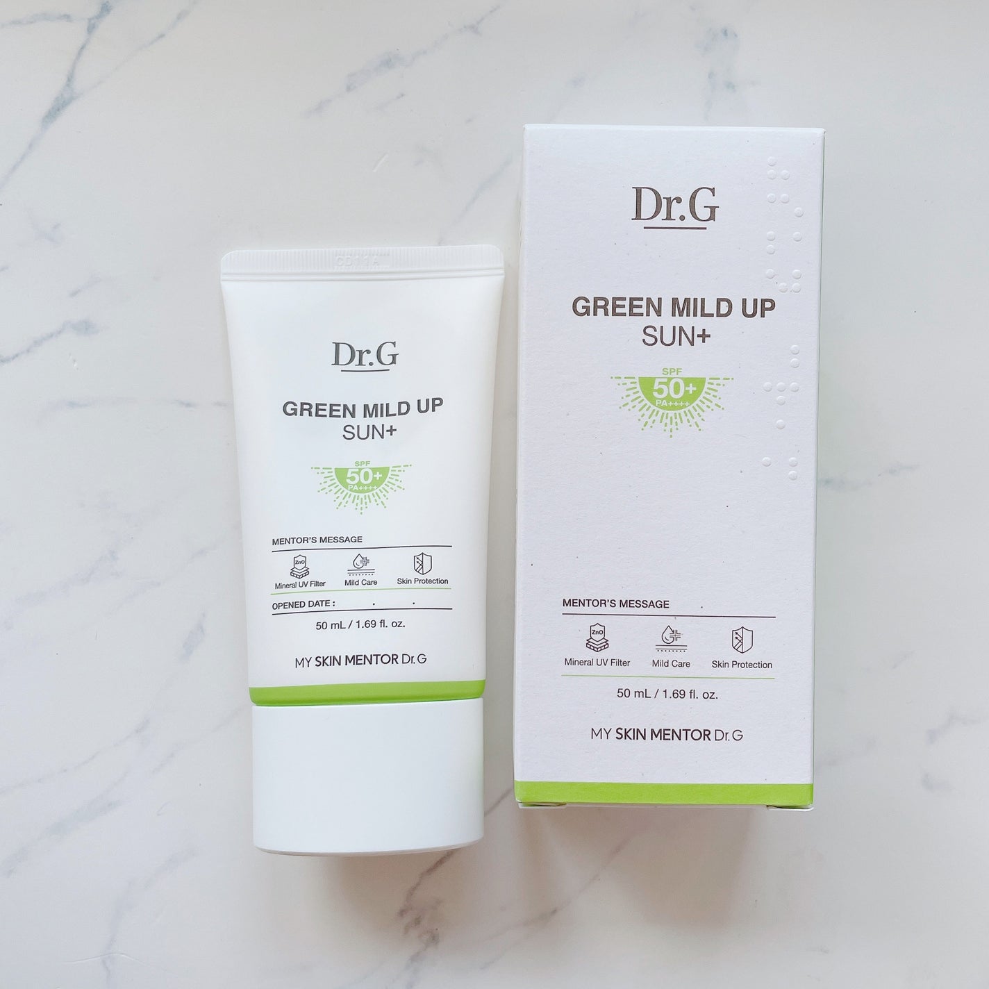 グリーンマイルドアップサンプラス/Dr.G/日焼け止めクリームを使ったクチコミ(1枚目)
