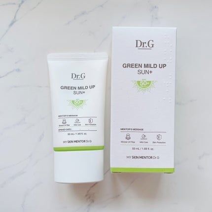グリーンマイルドアップサンプラス/Dr.G/日焼け止めクリームを使ったクチコミ(1枚目)