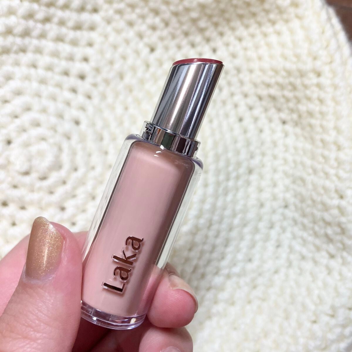 ボンディンググロウリップスティック/Laka/口紅を使ったクチコミ(6枚目)
