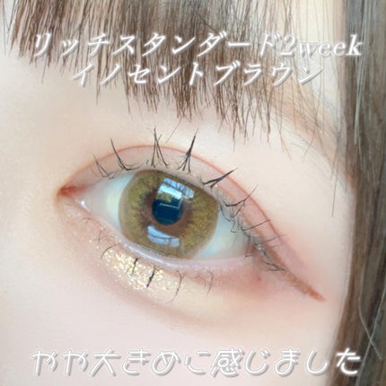 リッチスタンダード2WEEKシリーズ イノセントブラウン/RICH STANDARD/2週間(2WEEKS)カラコンの画像