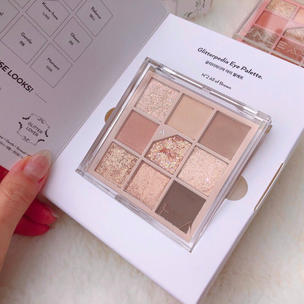 グリッターペディアアイパレット/unleashia/アイシャドウパレットを使ったクチコミ(10枚目)