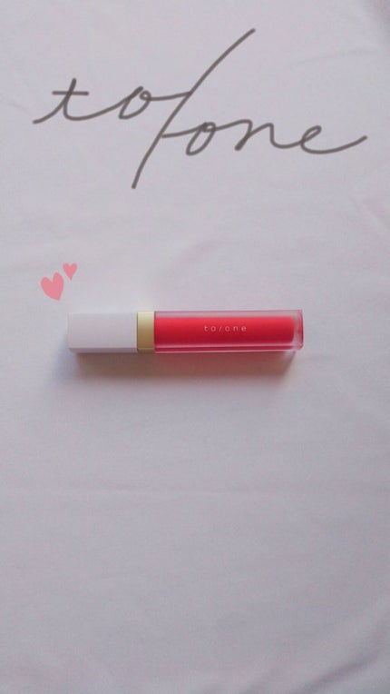 トーン ペタル エッセンス カラー バター/to/one/リップグロスを使ったクチコミ(1枚目)