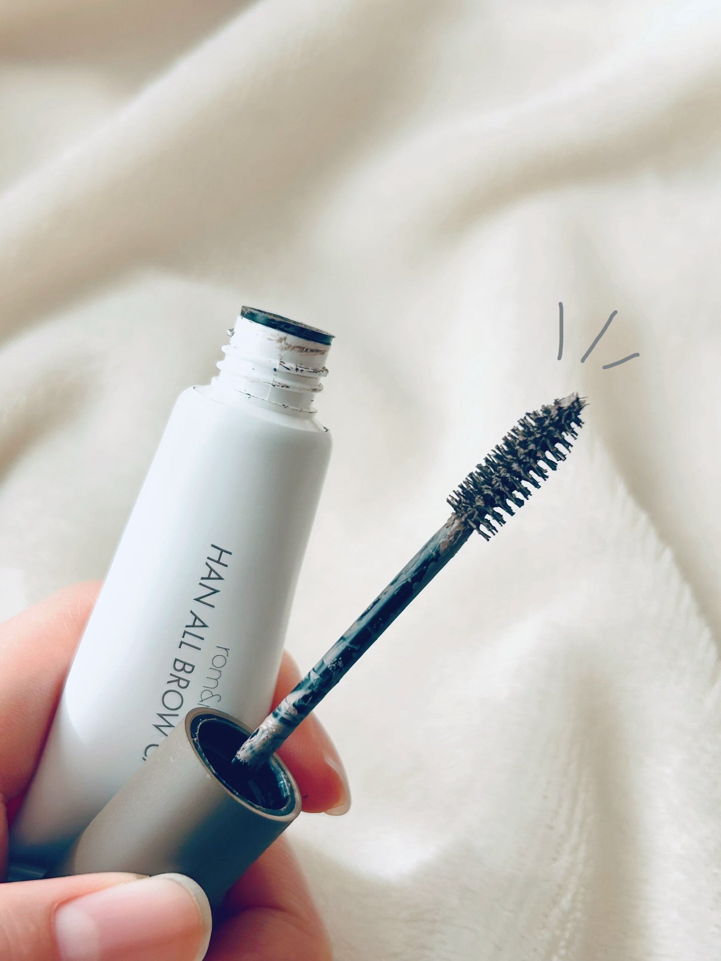 ハンオールブロウカラ/rom&nd/眉マスカラを使ったクチコミ(2枚目)