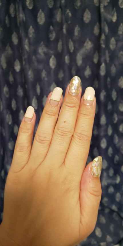 セミキュアジェルネイル(ハンド)/ohora/ネイルシールを使ったクチコミ(4枚目)