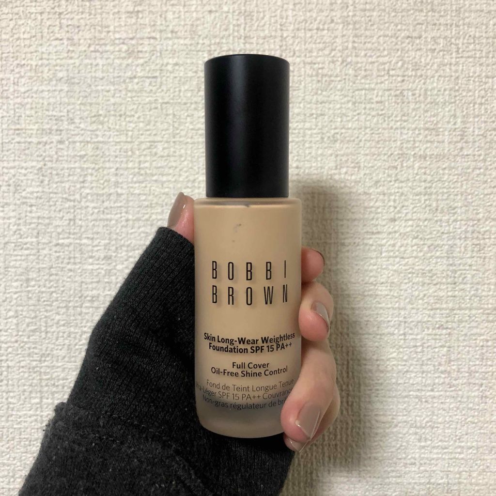 スキン ロングウェア ウェイトレス ファンデーション SPF 15 (PA++) 1 ウォームアイボリー/BOBBI BROWN/リキッドファンデーションを使ったクチコミ（1枚目）
