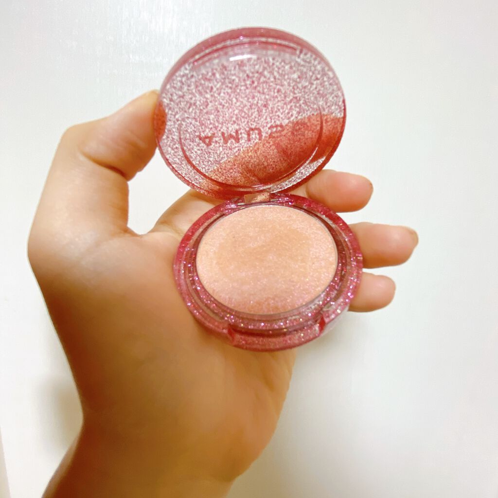 ピンクスノウボール ハイライター/AMUSE/パウダーハイライトを使ったクチコミ(3枚目)