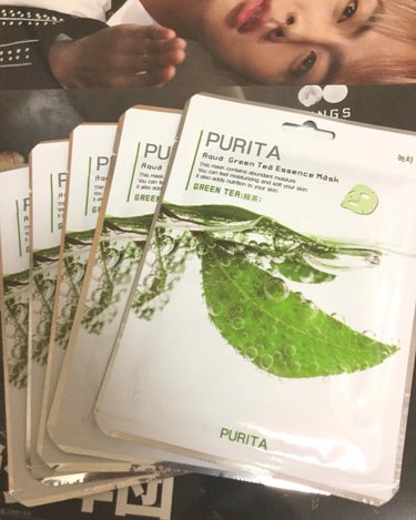 ☆PURITA エッセンスマスク
緑茶、ミルク、プロポリス、レモン
〈MADE  IN KOREA〉
内容量：22g

-使用方法-
洗顔後、化粧水で肌のキメを整えた後、本製品を開封して目や口の周りを除