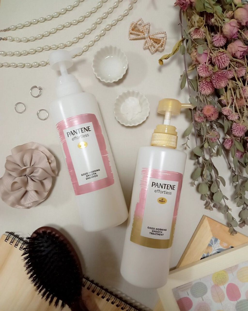 パンテーン エフォートレス グッドモーニング スムース シャンプー／トリートメント トリートメント480g/パンテーン/市販シャンプーを使ったクチコミ（1枚目）
