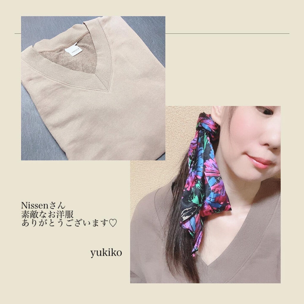 USAコットン100% 裏毛Vネック プルオーバー/ニッセン ビューティ/その他を使ったクチコミ（3枚目）