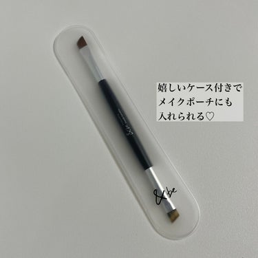 ダブルエンドアイブロウブラシ熊野筆/＆be/メイクブラシを使ったクチコミ（4枚目）