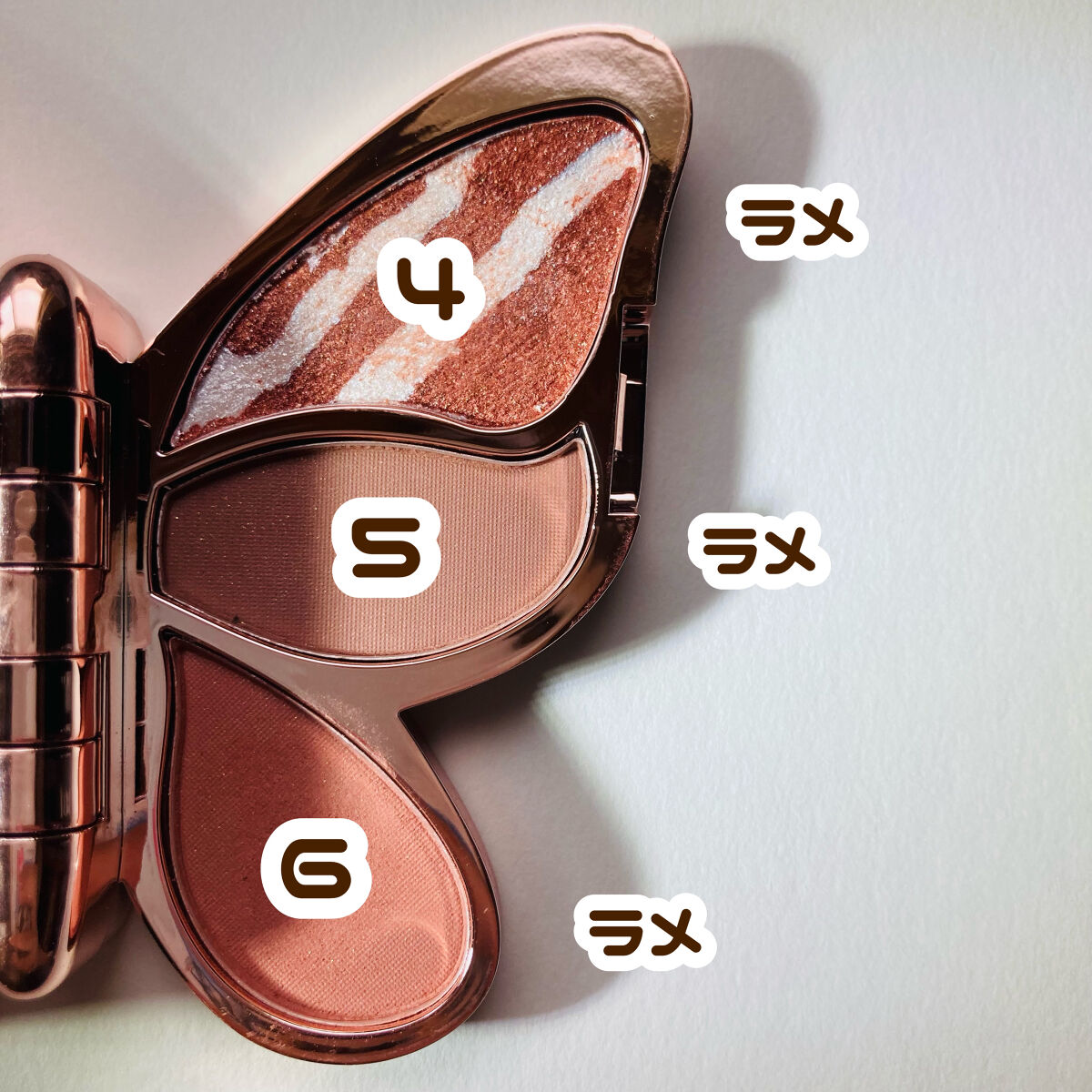 バタフライアイシャドウパレット/AGAG/アイシャドウパレットを使ったクチコミ（3枚目）