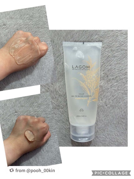 ジェルトゥウォーター クレンザー(KI)(朝洗顔料)/LAGOM /その他洗顔料を使ったクチコミ(1枚目)