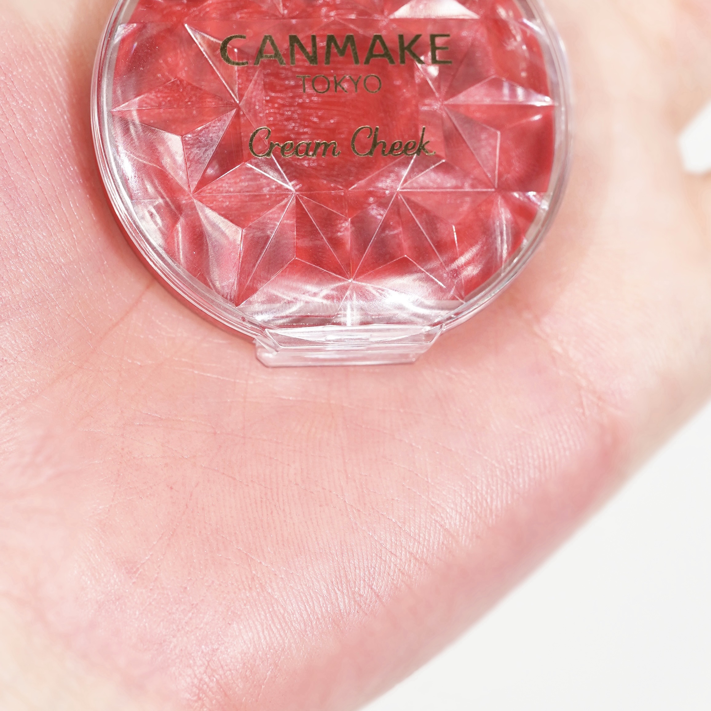 クリームチーク（クリアタイプ） CL01 クリアレッドハート/キャンメイク/ジェル・クリームチークを使ったクチコミ（2枚目）