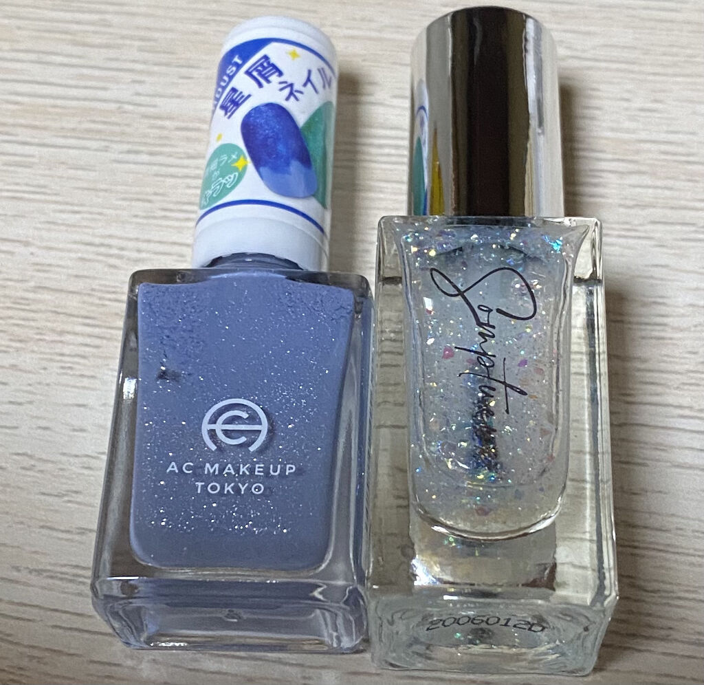 ACネイルエナメル 020 ブルーシェル/セリア/マニキュアを使ったクチコミ（1枚目）