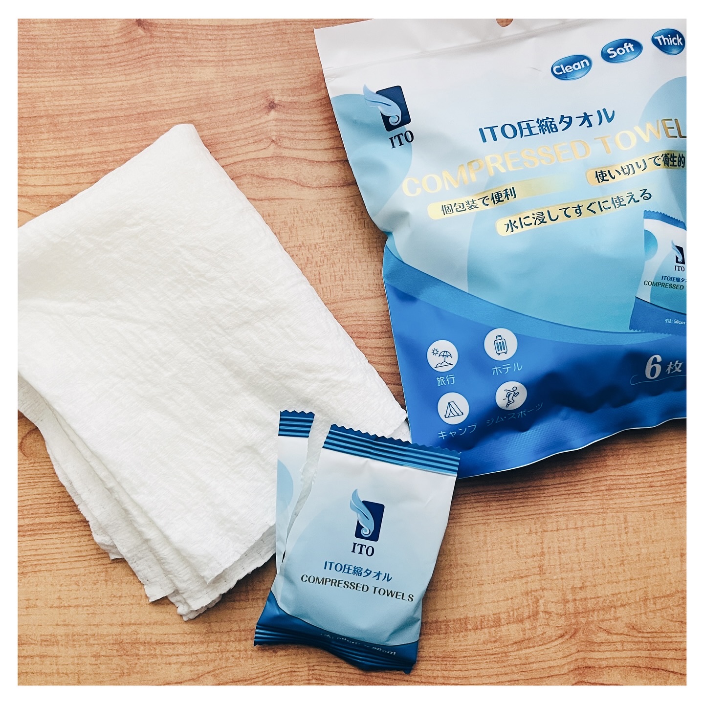 ITO圧縮タオル(大判)/ITO/クレンジングタオルを使ったクチコミ（2枚目）