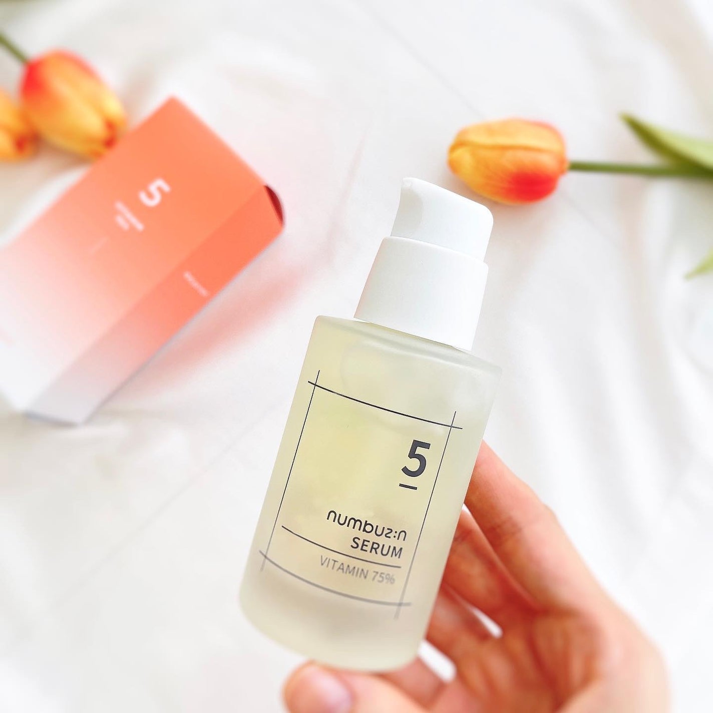 5番 朝晩ビタミン75%セラム/numbuzin/美容液を使ったクチコミ(2枚目)