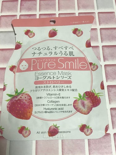 ヨーグルトシリーズ ストロベリー/Pure Smile/シートマスク・パックを使ったクチコミ（1枚目）