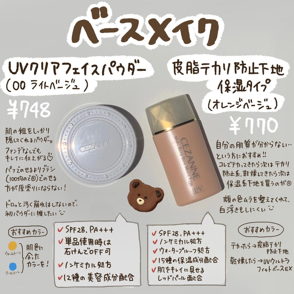 UVクリアフェイスパウダー/CEZANNE/プレストパウダーを使ったクチコミ(2枚目)