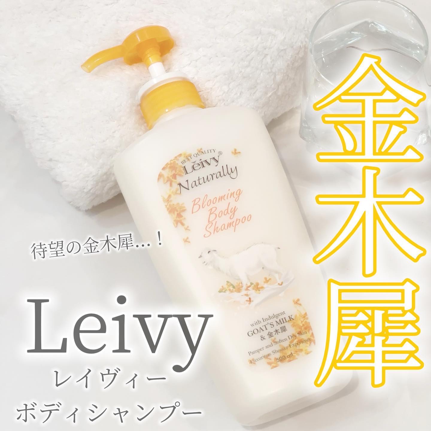 Leivy ボディシャンプー 金木犀のクチコミ「

Leivy(レイヴィー)
ボディシャンプー
金木犀の香り

使ってみました🫶💗

こちらは.....」（1枚目）