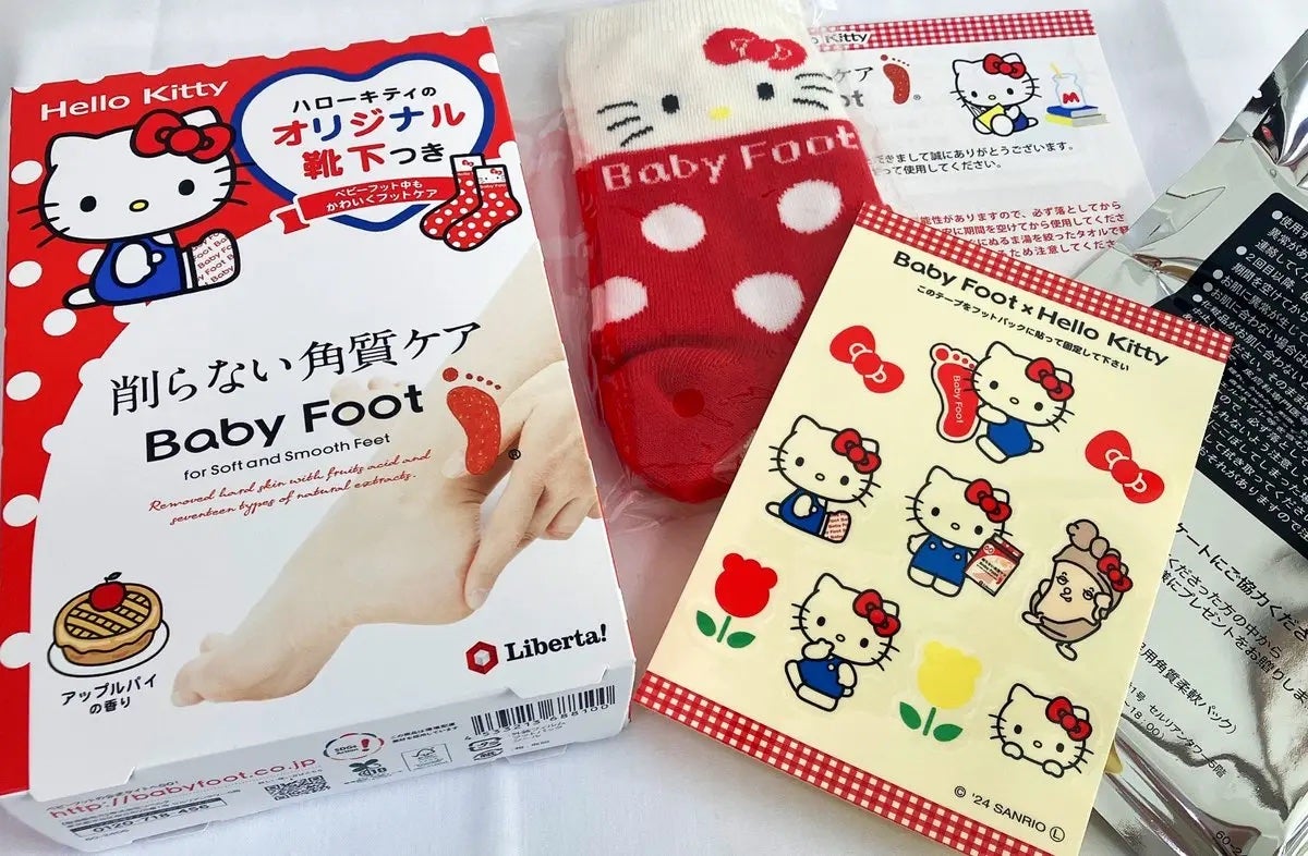 ベビーフット ハローキティパッケージ 60分タイプM/ベビーフット/レッグ・フットケアを使ったクチコミ(1枚目)